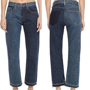 rag & bone Women's Straight Leg Jeans - Dark Blue